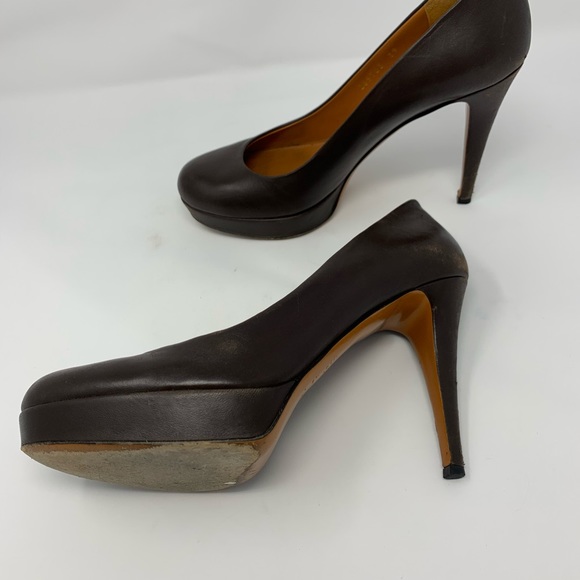 Gucci Leather Platform Pumps Heels Size 8.5 - Picture 8 of 8